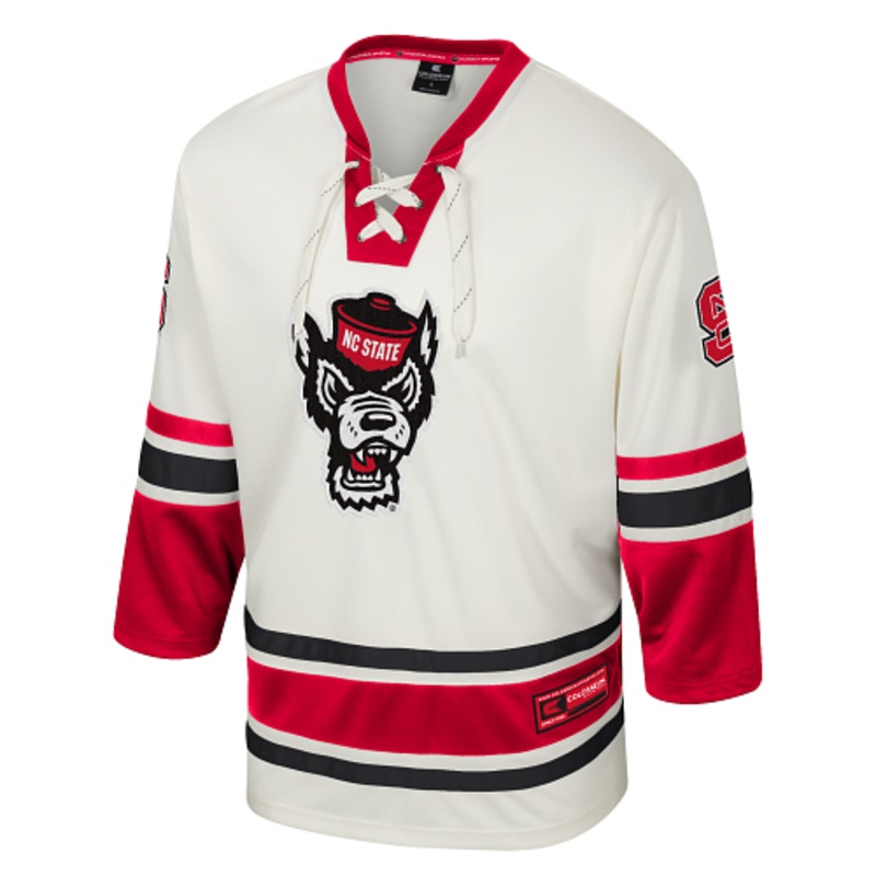 NC State Wolfpack Cream Puck Proud Hockey Jersey Small
