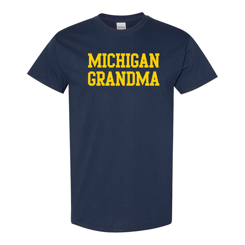 University of Michigan Grandma Navy Tee S