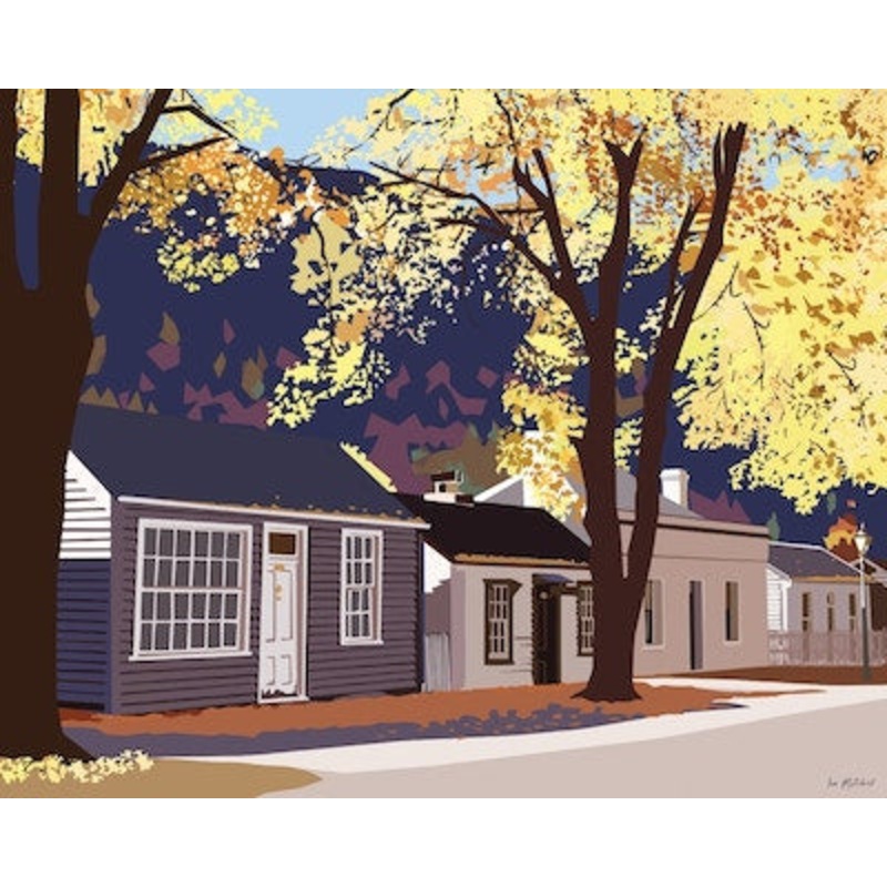 Arrowtown Street Print by Ira Mitchell 35 x 27.5cm (18 x 25.5cm) Pre-Matted Mini Print