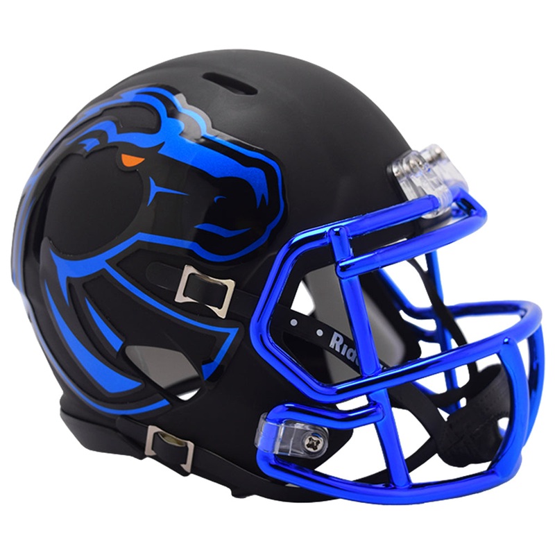 Boise State Broncos Mini Speed Helmet – Matte Black