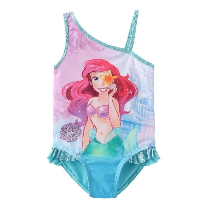 Character One Piece Swimsuit Juniors 2-3 Yrs Disney Ariel