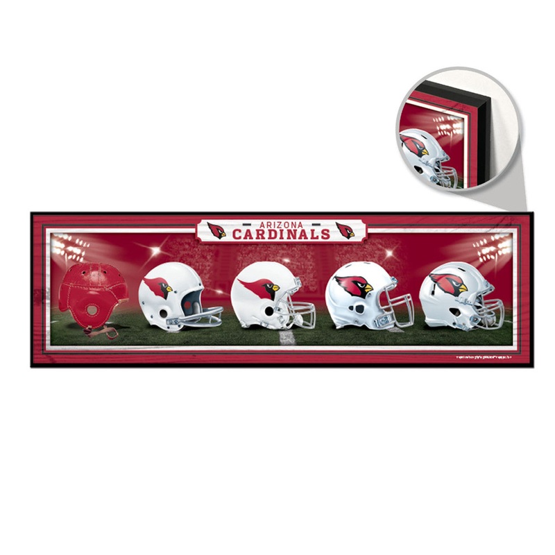Wincraft Arizona Cardinals Helmets Design Wood Sign 9×30 – Special Order