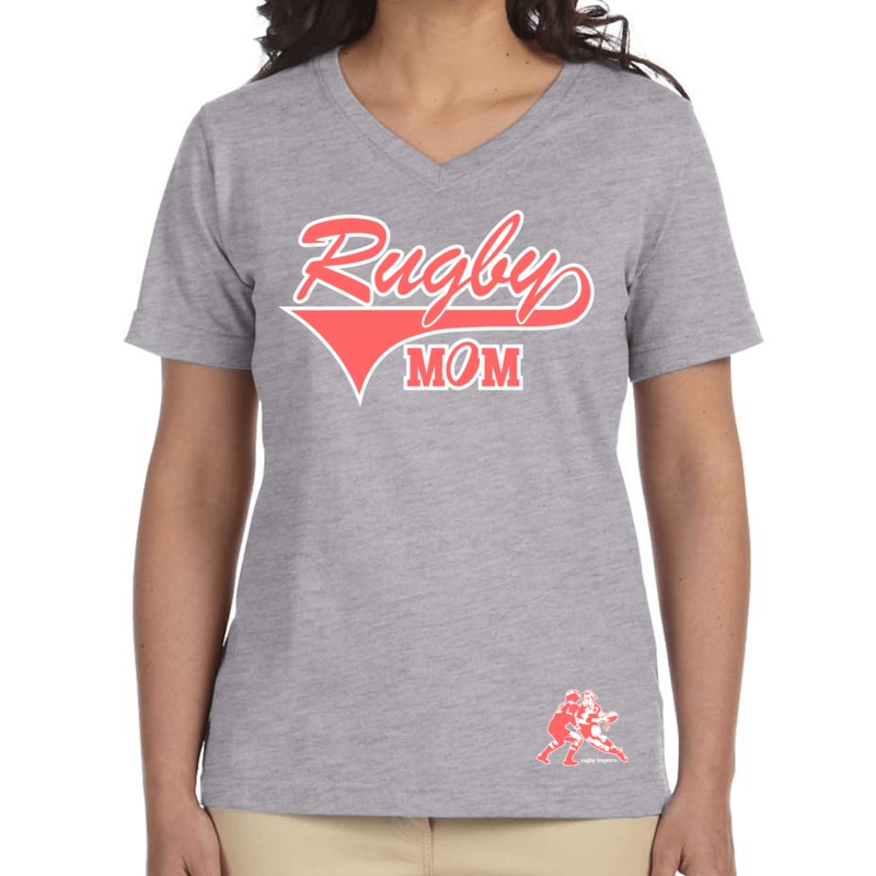 Rugby Mom V-Neck T-Shirt Women’s Small