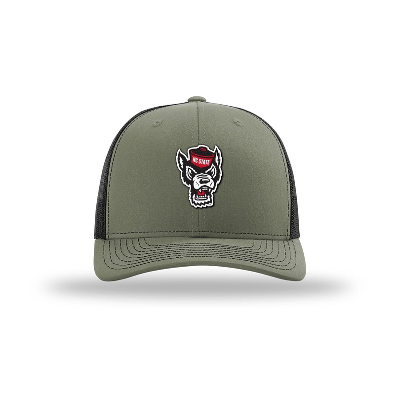 NC State Wolfpack Richardson R112 Loden Green/Black Wolfhead Mesh Adjustable Hat