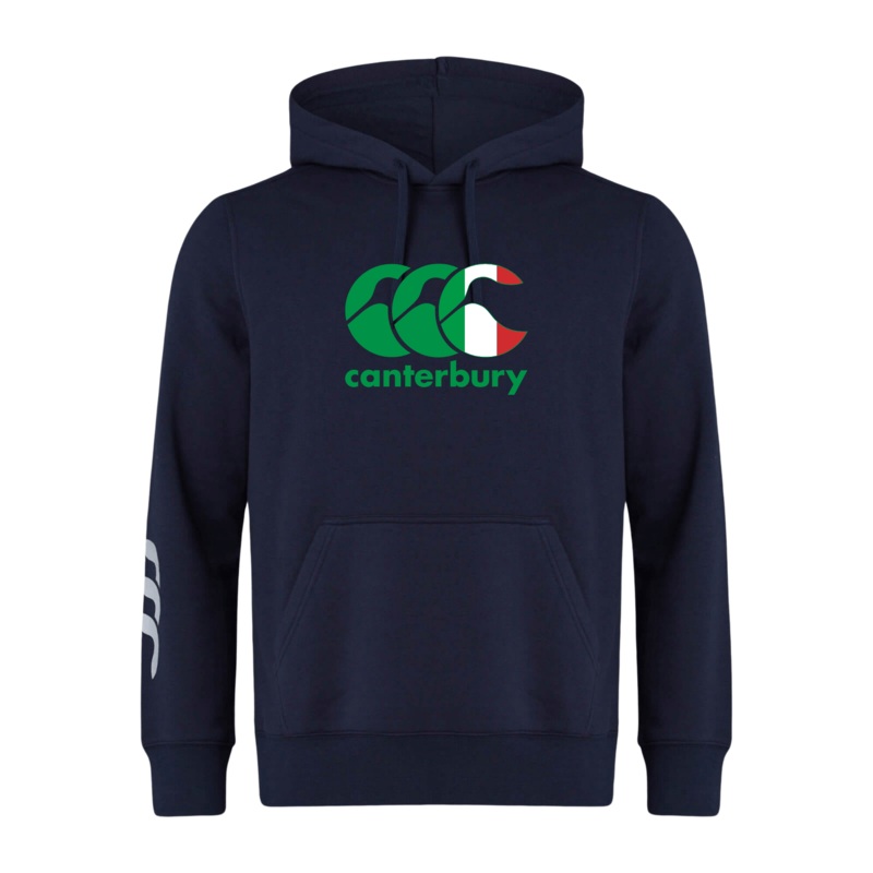 Canterbury Italy CCC Flag Club Hoodie XS Grey