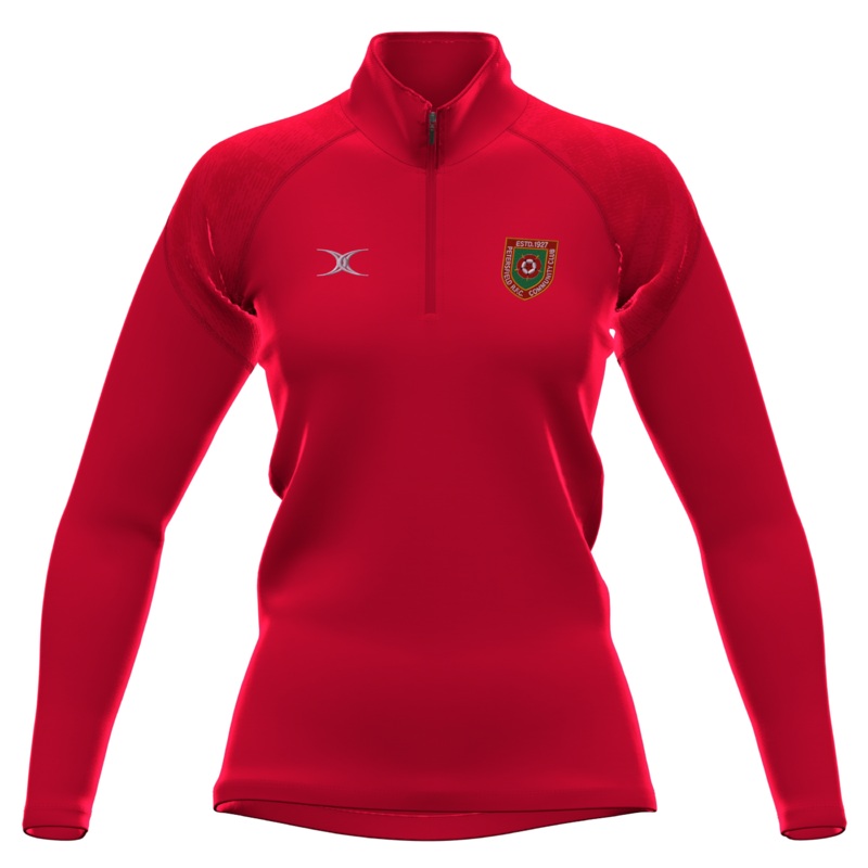 Petersfield RFC Girls Red GTS 1/4 Zip Fleece W 6