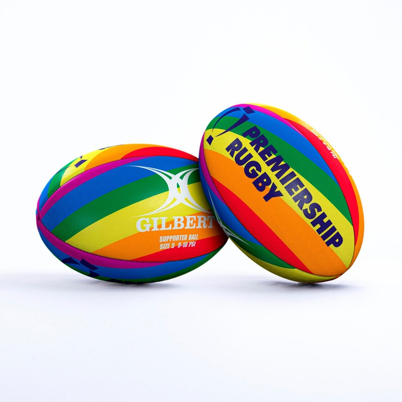 Rainbow Premiership Rugby Ball Sz 5