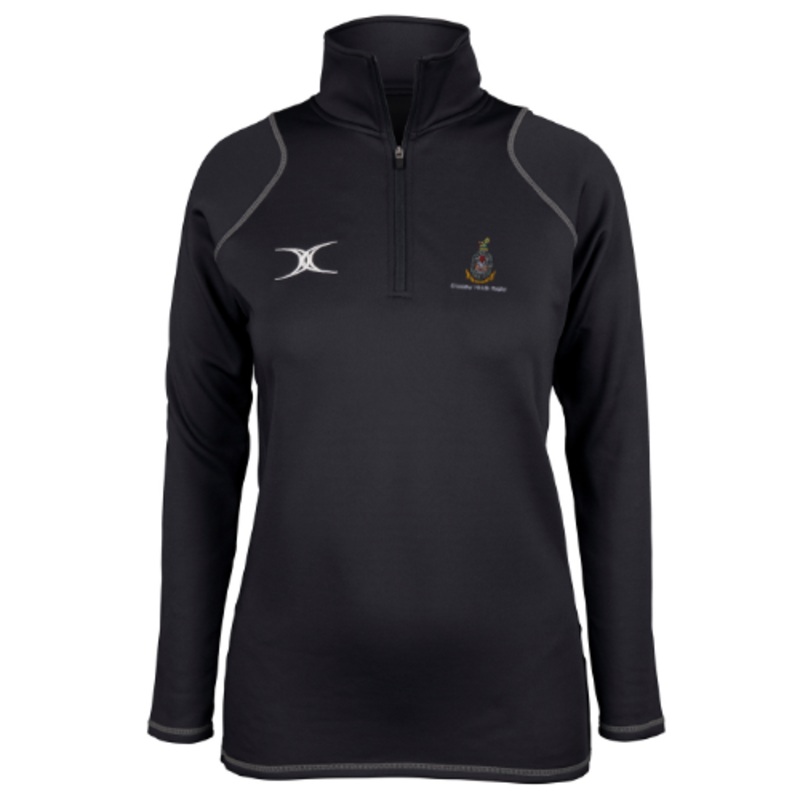 Crossley Heath School Adult’s Black Quest Ladies 1/4 Zip Fleece 8