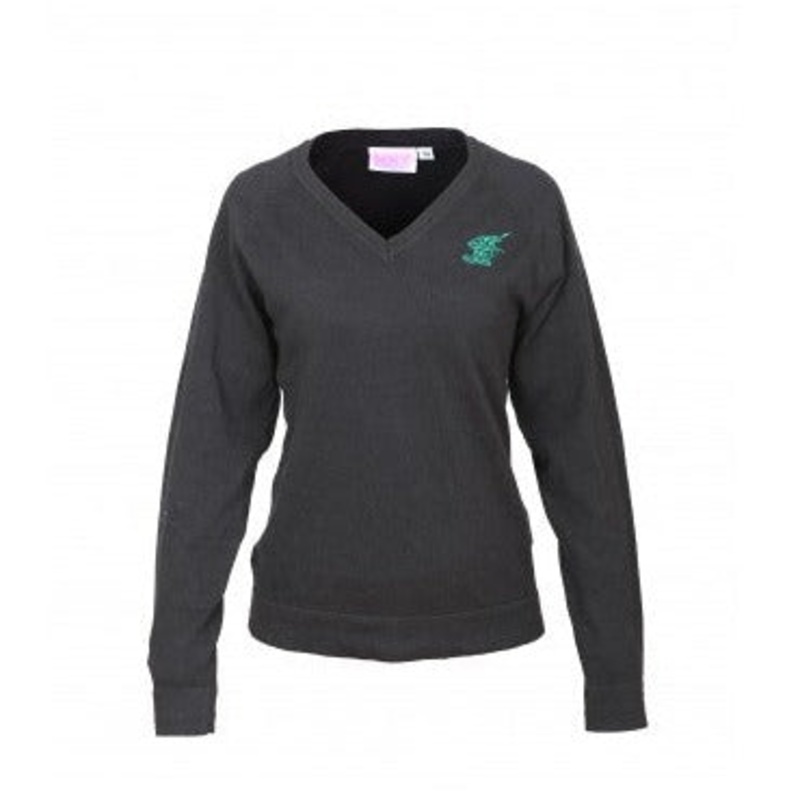 Ysgol Gyfun Gymraeg Bro Edern Fitted Jumper 7/8 BLACK