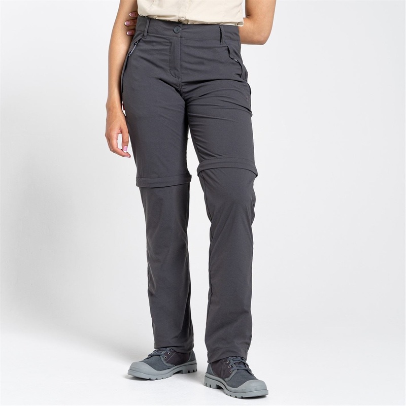 Craghoppers Nl Pro Regular Fit Straight Leg Trousers 8 L Charcoal
