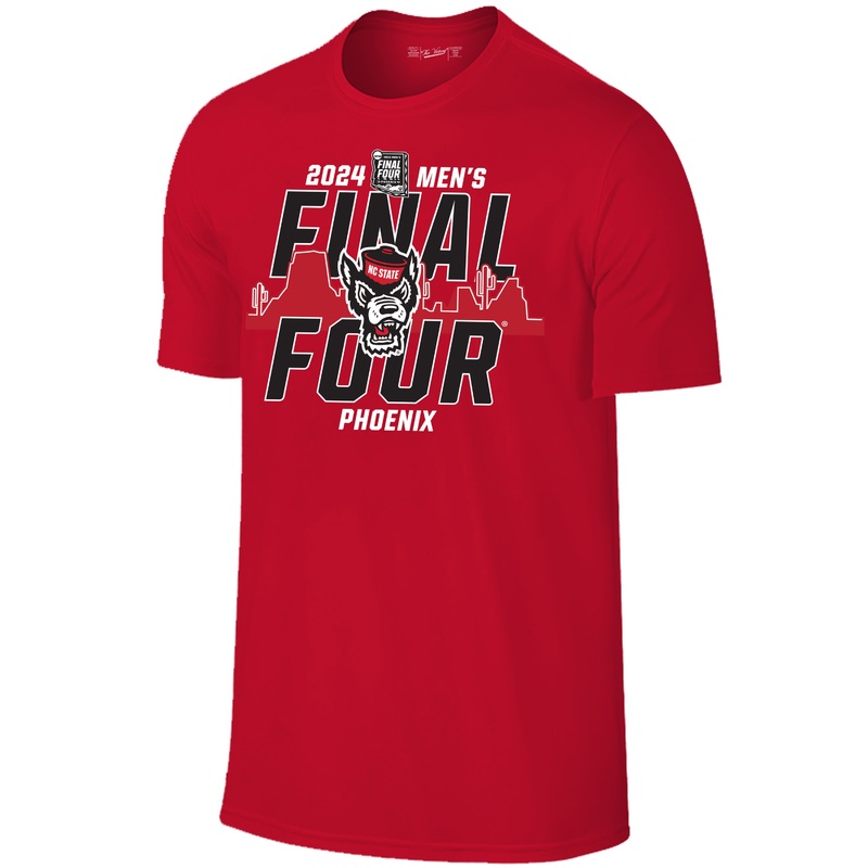 NC State Wolfpack 2024 Men’s Basketball Final Four Red T-Shirt Small