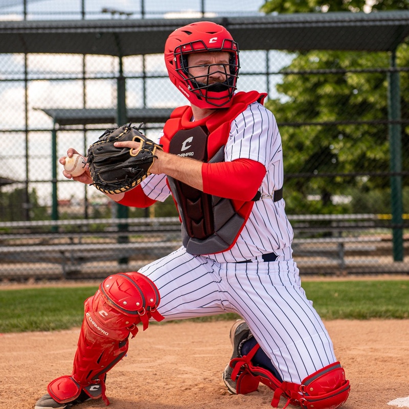 Champro Youth Optimus Pro Plus Baseball Chest Protector SCARLET