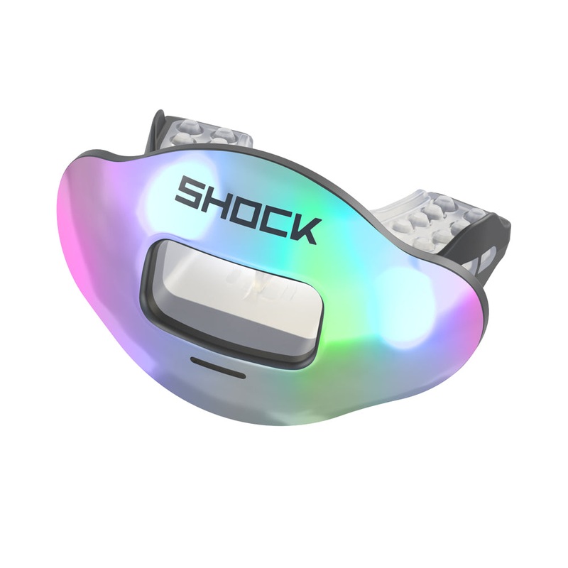 Chrome Iridescent Max AirFlow Football Mouthguard Chrome Iridescent OSFA