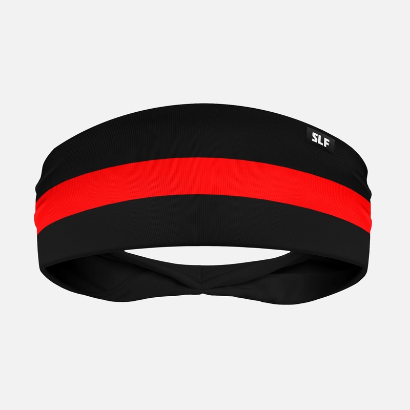 Thin Red Line Headband ONE SIZE Black/Red