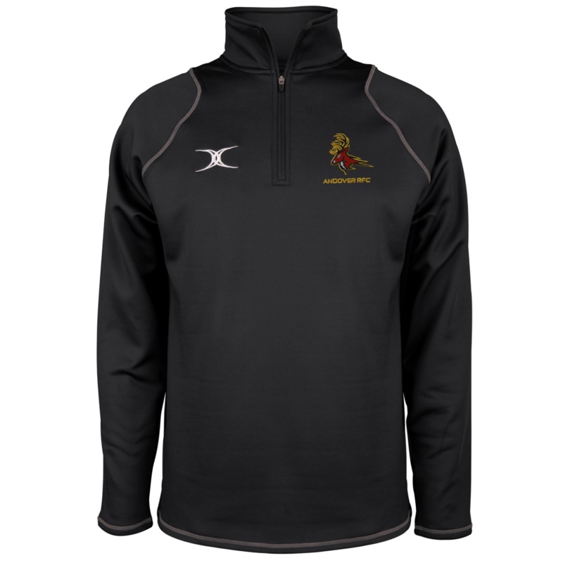 Andover RFC Senior’s Black Quest Mens 1/4 Zip Fleece Extra Small
