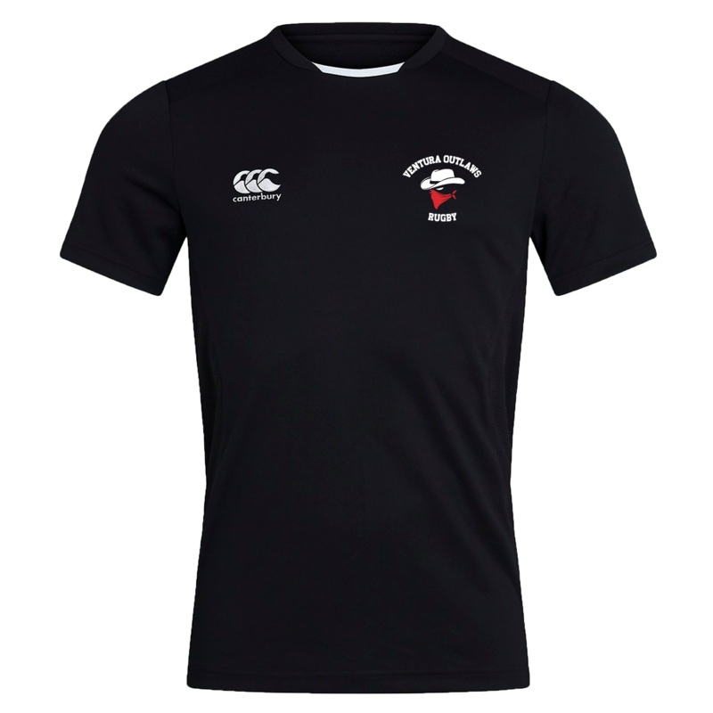 Ventura Outlaws Rugby Club Dry Tee by Canterbury Y4 Black