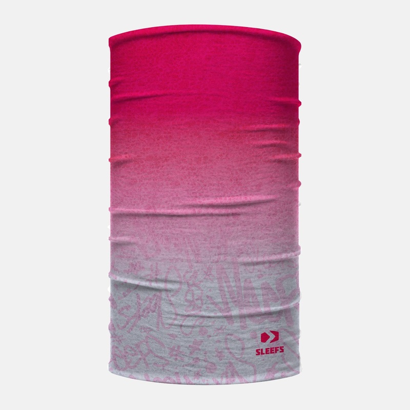 Tie Dye Soft Pink Neck Gaiter ONE SIZE Pink