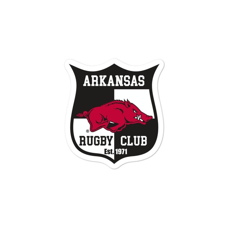 U. of Arkansas Rugby Stickers 3″ x 3″