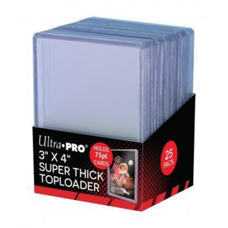 3″ X 4″ Thick 75PT Toploader 25ct