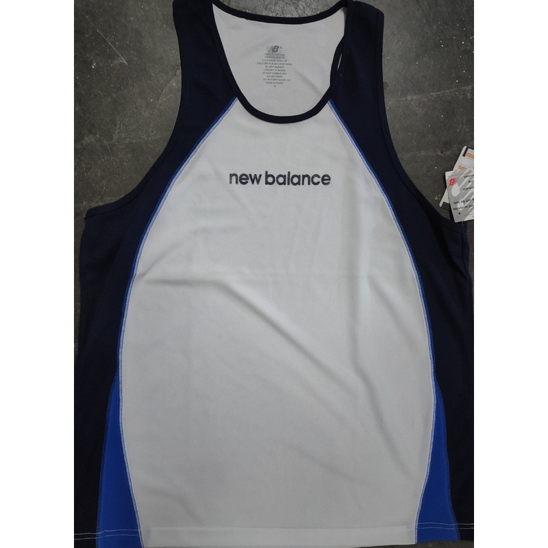 New Balance – Men’s Gazelle Singlet +++ XL White/Navy