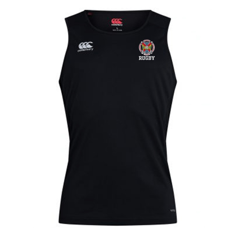 Hampden Sydney College Club Dry Singlet by Canterbury XS Black