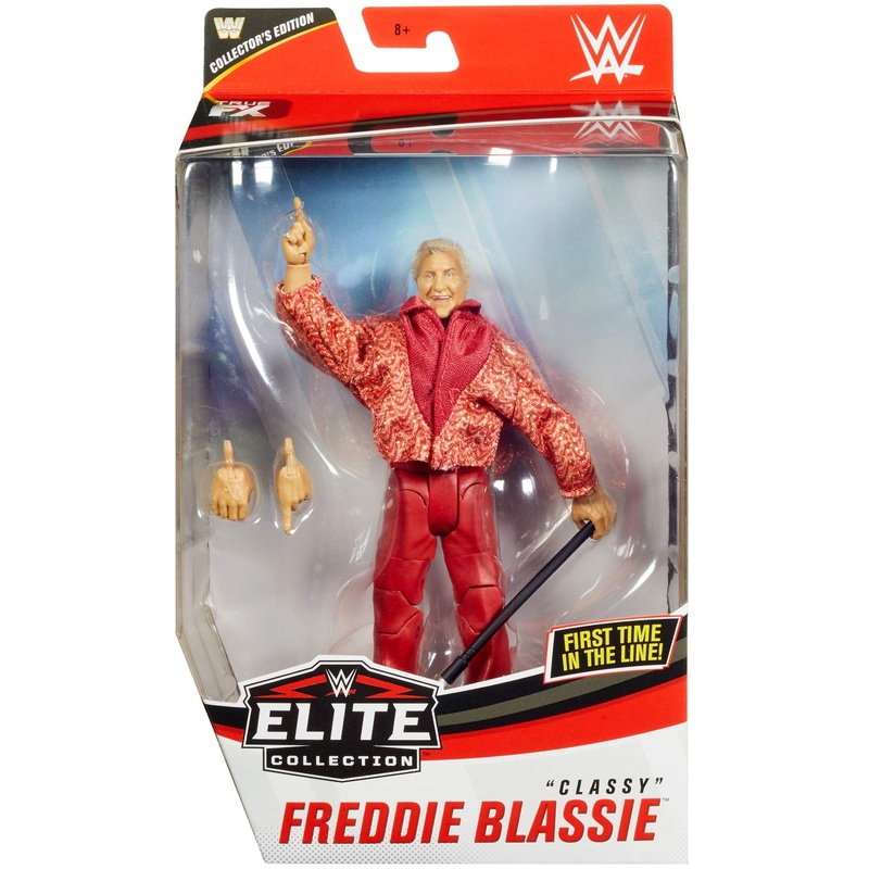WWE Classy Freddie Blassie Elite Series #72 Deluxe Action Figure with Realistic Facial Detailing, Iconic Ring Gear & Accessories