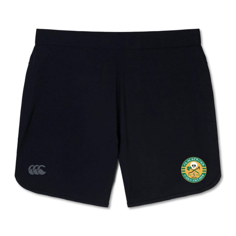 Blackthorn Barbarians Inclusive Rugby Women’s Elite Woven Short by Canterbury 8 Black