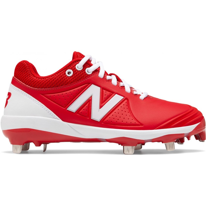 New Balance FUSEV2 Womens Fastpitch Low Metal Cleat RED SZ 5.5 WIDE