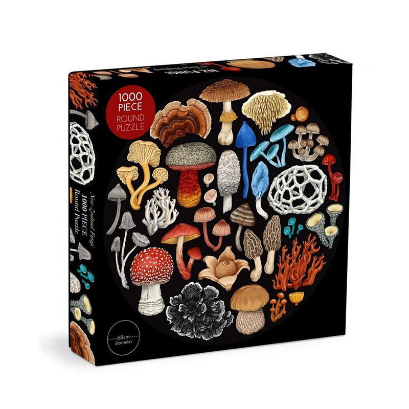 Wolfkamp & Stone – Fungi – 1000 Pce Round Puzzle
