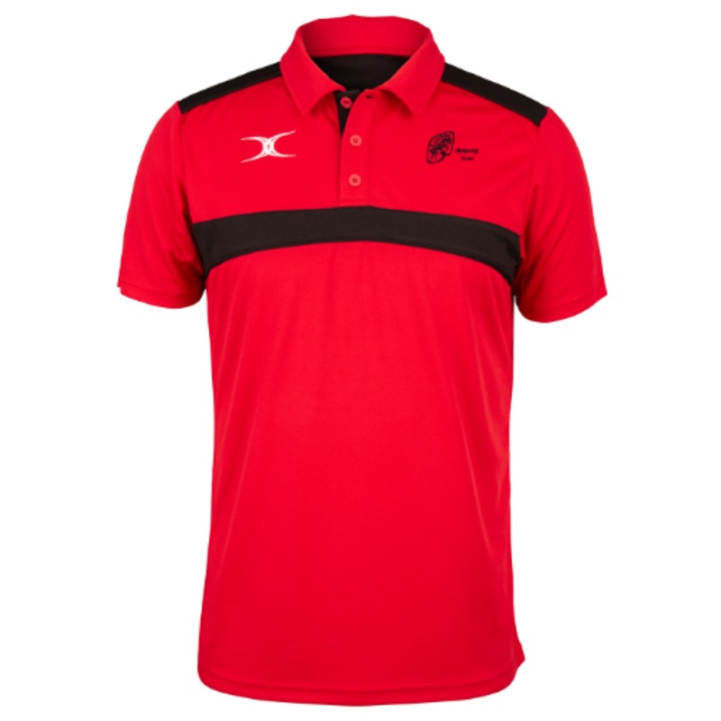 Ayrshire Clan RFC Senior’s Red / Black Photon Mens Polo Extra Small