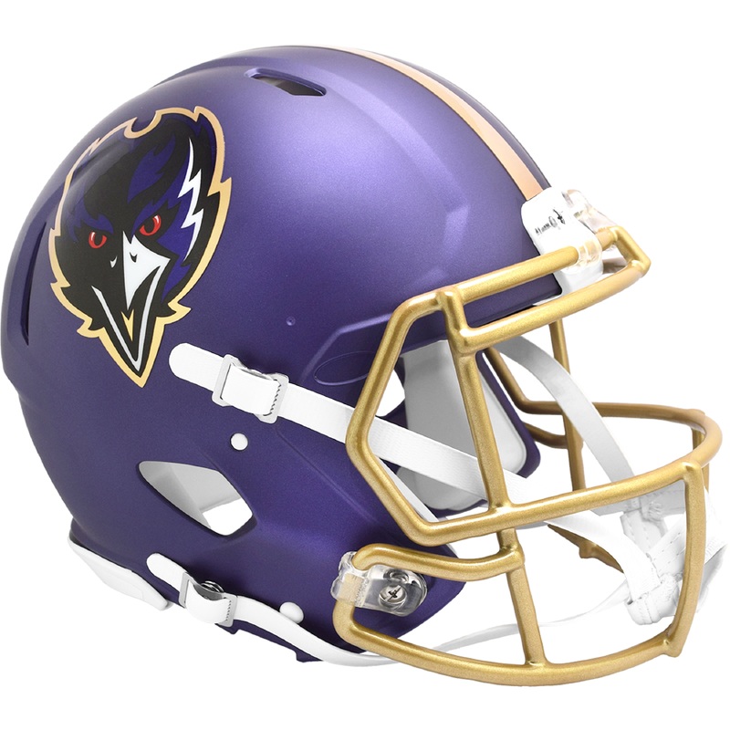 BALTIMORE RAVENS Riddell 2024 On-Field Alternate Speed Authentic F/S  Football Helmet