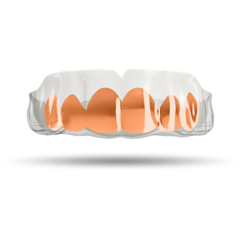 Chrome Rose Gold Grill (Clear)