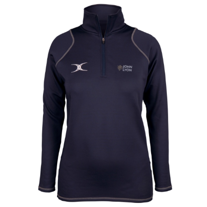 John Lyon School Adult’s Dark Navy Quest Ladies 1/4 Zip Fleece 8