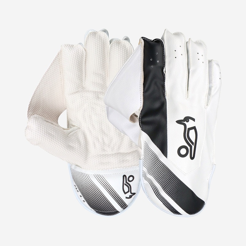 Kookaburra Pro 3.0 White/Black Wicket Keeping Gloves Adult