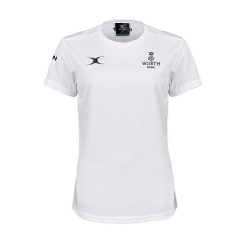 Worth School Adult’s White Photon Tee White Boys (INITIALS OPTIONAL) Extra Small