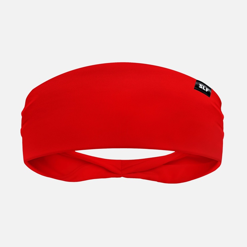 Hue Red Headband ONE SIZE Red