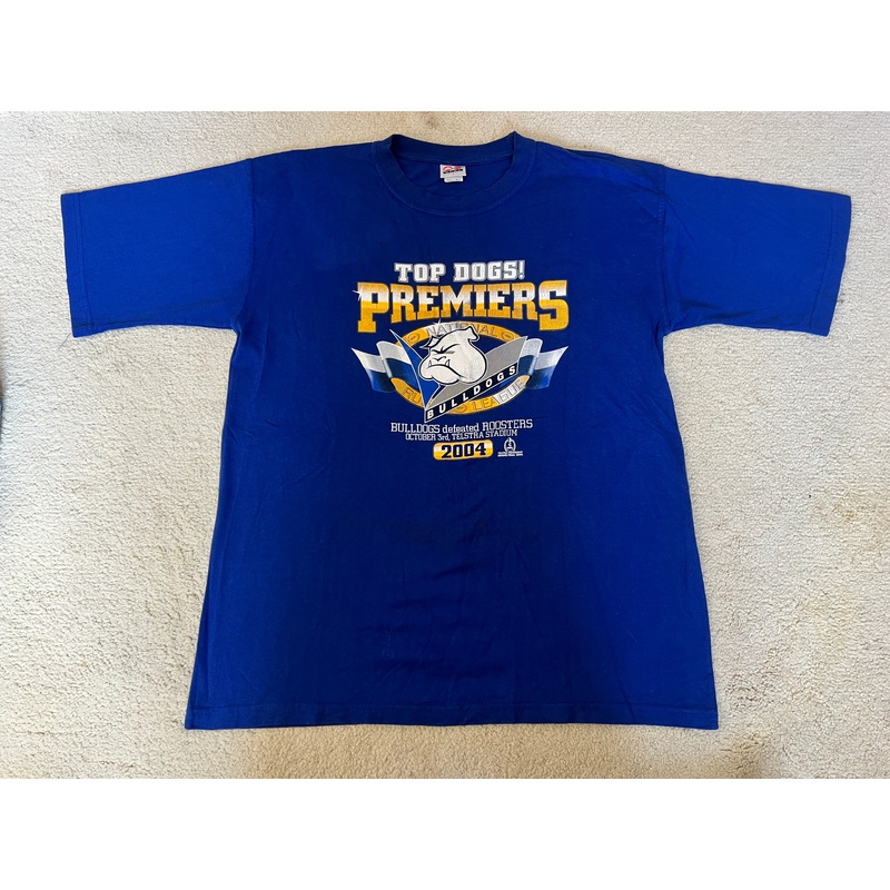 2004 Canterbury Bulldogs Premiers Tee – L
