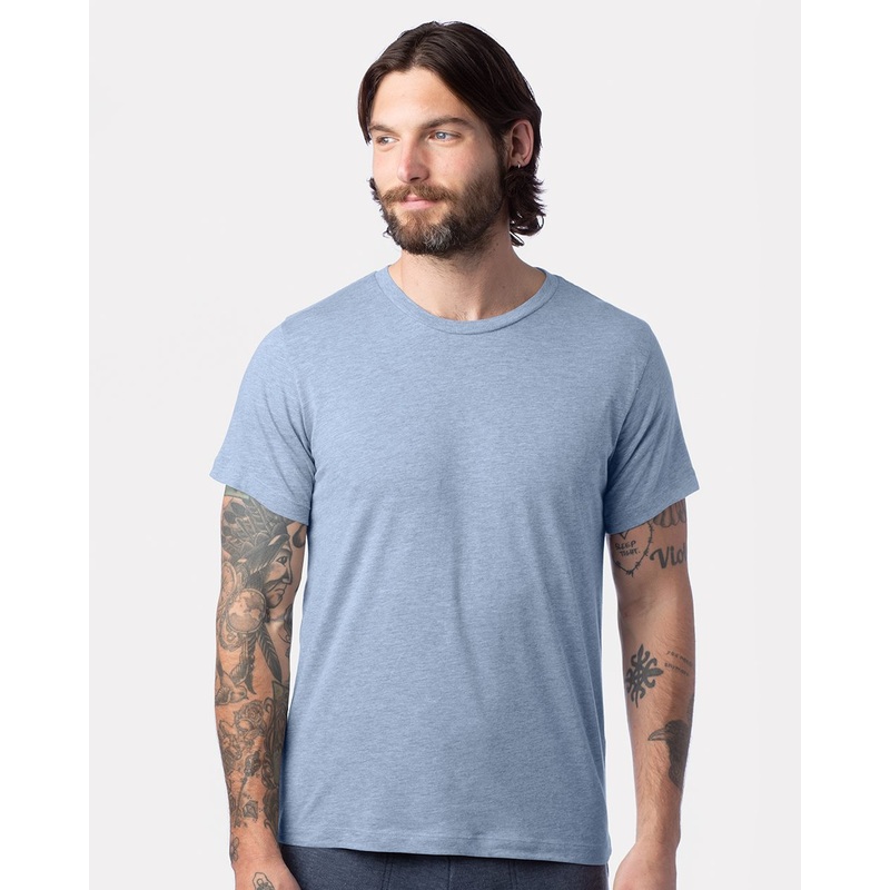 Alternative Cotton Jersey CVC Go-To Tee Light Heather Grey XS