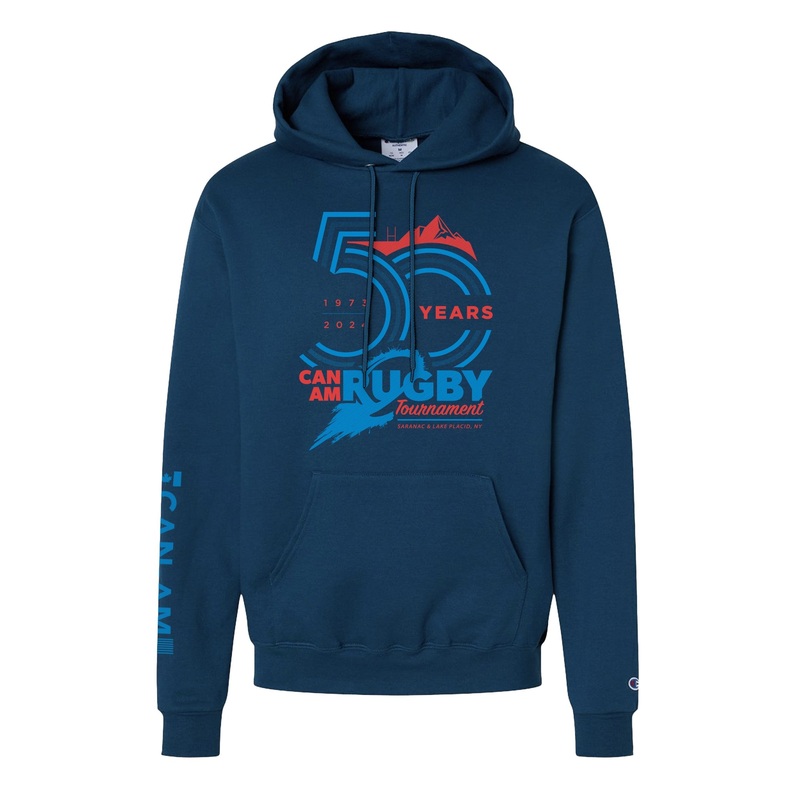 Can-Am Rugby 2024 Champion Hoodie Late Night Blue Small