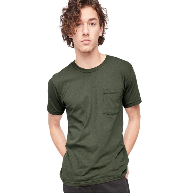 American Apparel Men’s Fine Jersey Pocket Tee Black S