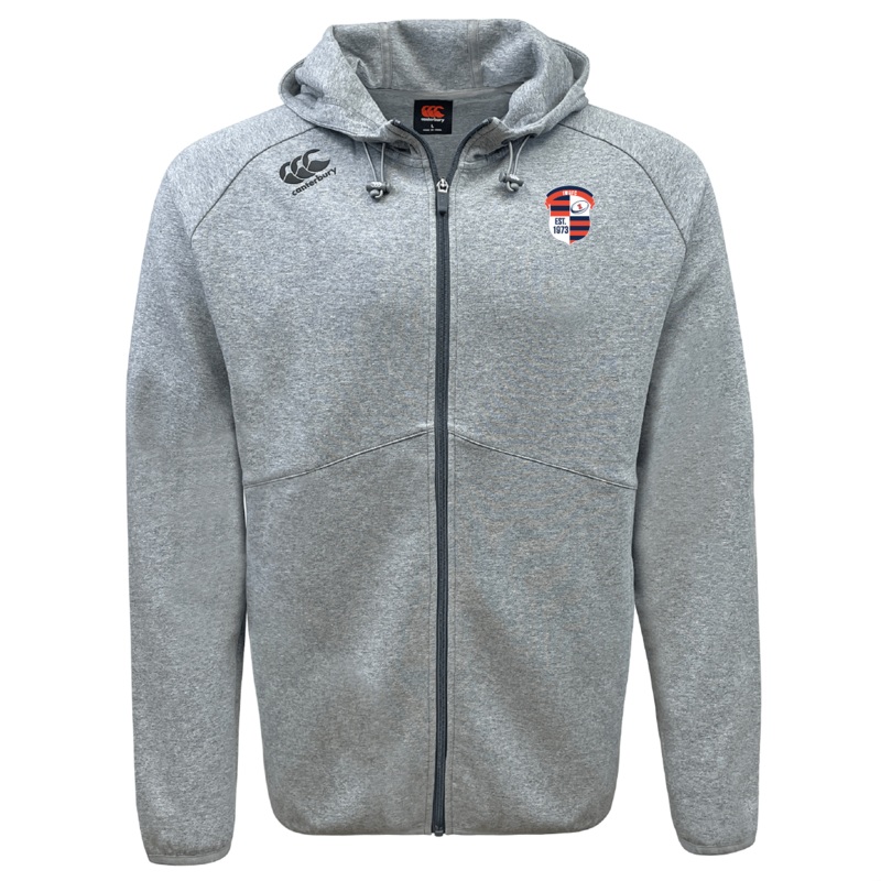 Illinois Womens RFC Tempo Vapodri Full-Zip Hoodie by Canterbury XS Grey
