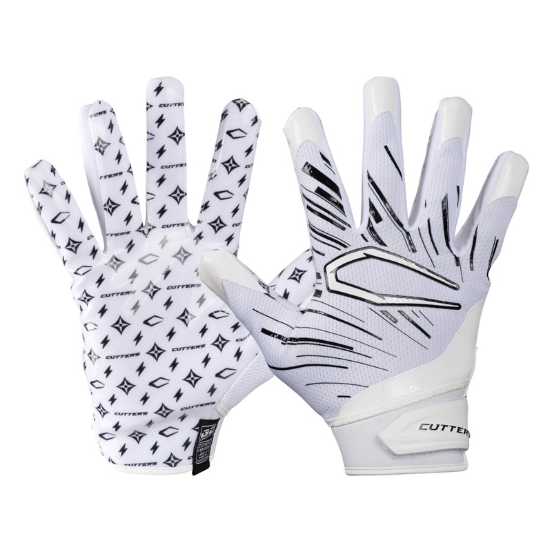 White/Black Lux Game Day Pro Limited-Edition Receiver Gloves White/Black Lux Youth-XS