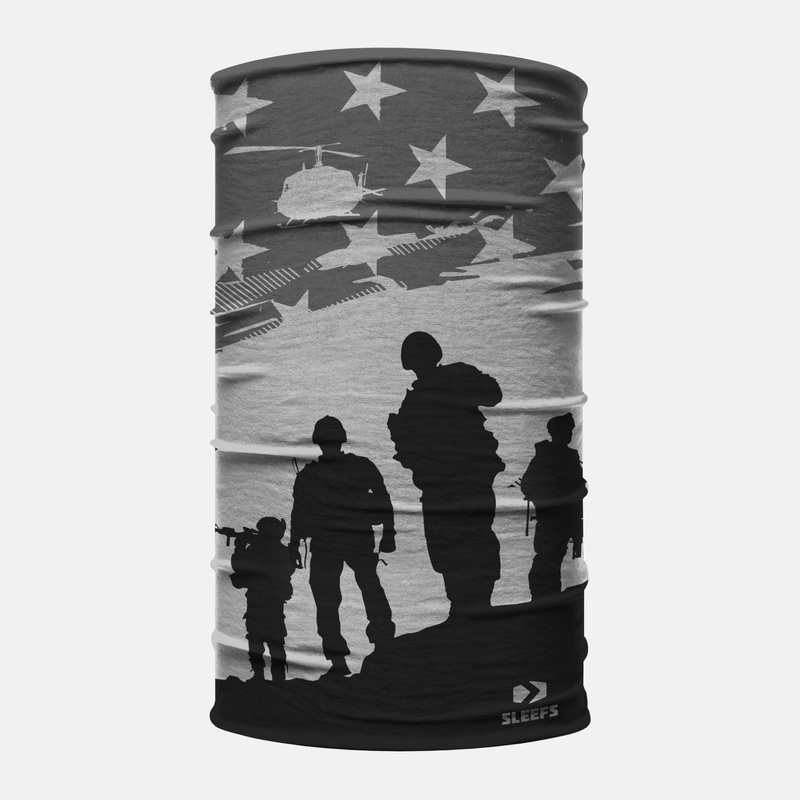 Tactical USA Brothers in Arms Neck Gaiter ONE SIZE Black/Gray