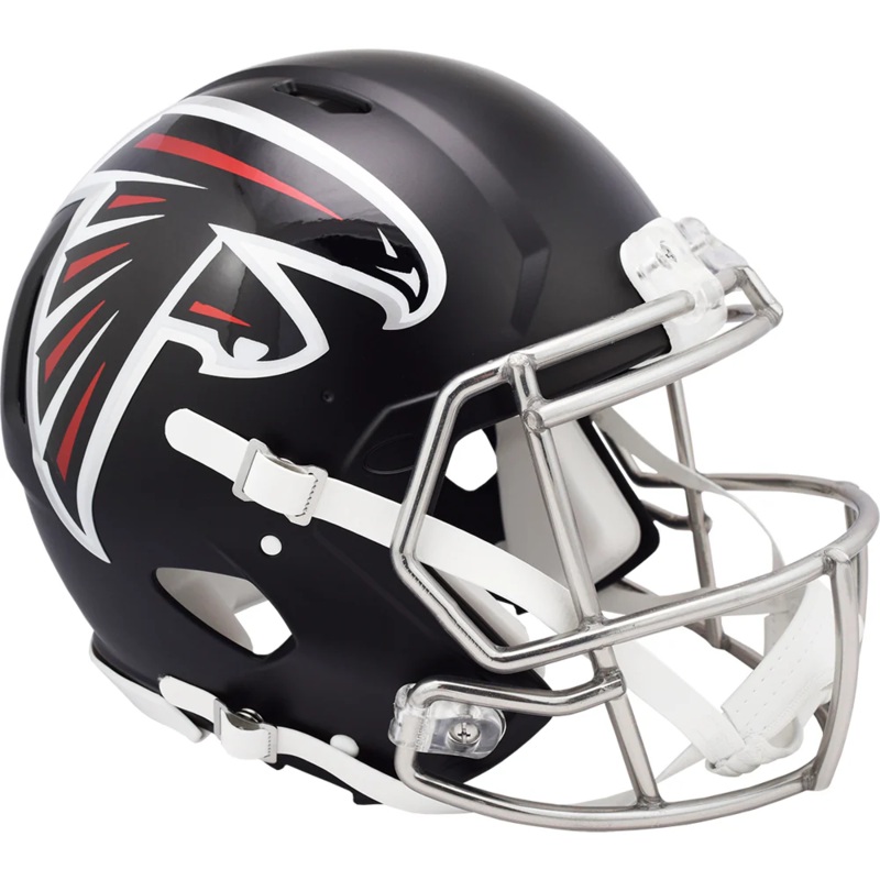 Atlanta Falcons Authentic Speed Helmet – Satin Nickel Mask