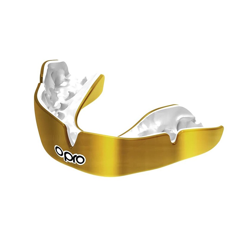 Opro Instant Custom Fit Mouthguard White/Gold Kids