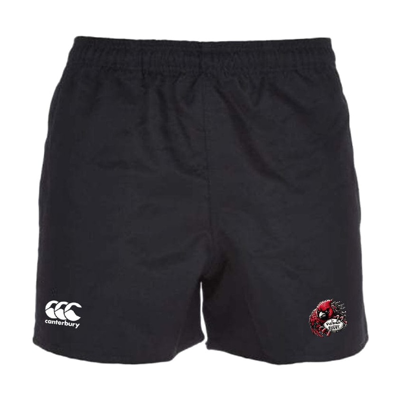 Vienna Rugby Professional Polyester Rugby Short by Canterbury Y6 Black