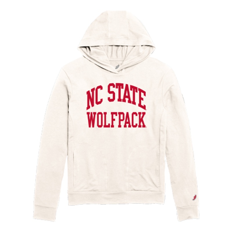NC State Wolfpack Off-White Lightweight Jersey Hoodie 2XLarge