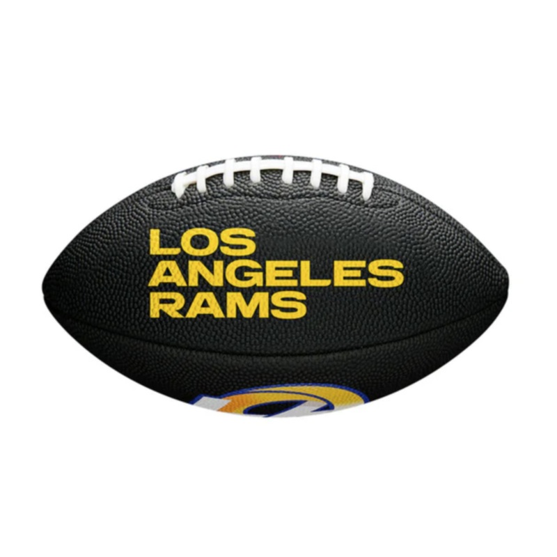 Wilson Mini NFL Team Soft Touch Football – Los Angeles Rams Black MINI