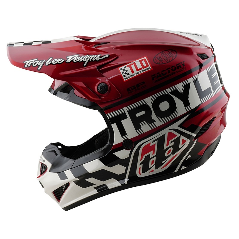 Youth GP Pro Helmet Fifty-50 White / Red WHITE / RED MD