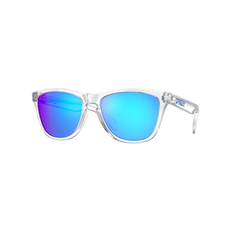 Oakley Frogskins Sunglasses – Crystal Clear Frame – Prizm Sapphire